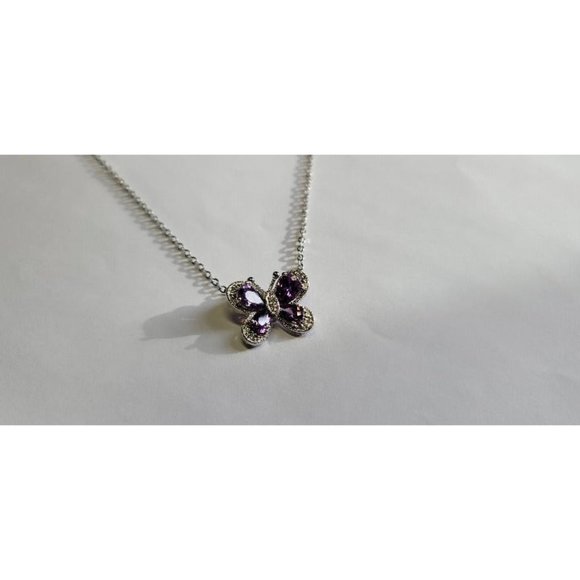 Kohl's Butterfly Amethyst Necklace - Picture 1 of 6